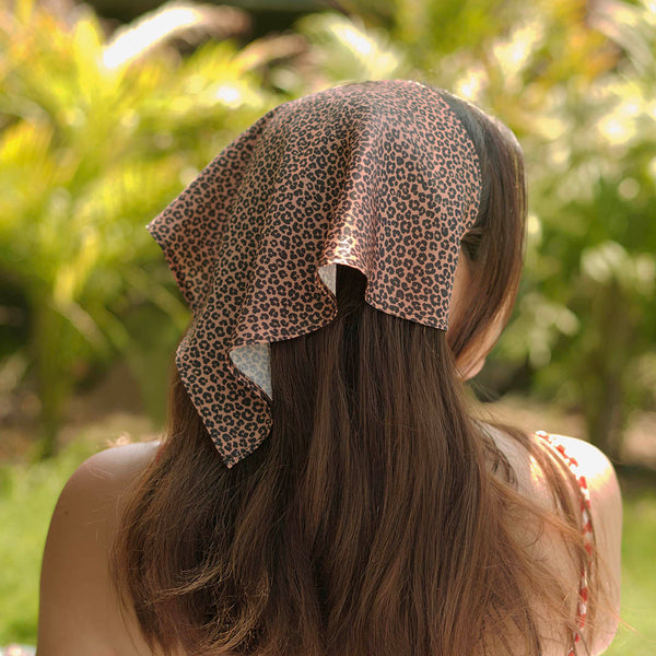 Lea Noir Headscarf - Brown