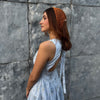 Bohemian Crochet Headscarf with Shell Charms - Brown -Small