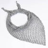 Bohemian Crochet Headscarf - Silver - Medium