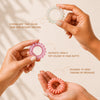 Tangle-Free Spiral Hair Ties - Set of 6 - Peach