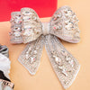 Glitzy Gift Box with 1 Knotted Hair Band, 1 Crystal Hair Bow, 4 Hair Pins & 4 Scrunchies - Silver