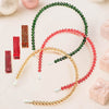 Christmas Glam Hair Accessories Gift Set – 3 Crystal Hairbands & 24 Glitter Pins