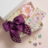 Glam Girl Gift Set - Hair Bow, Scrunchie, Charms & Sticker Sheet
