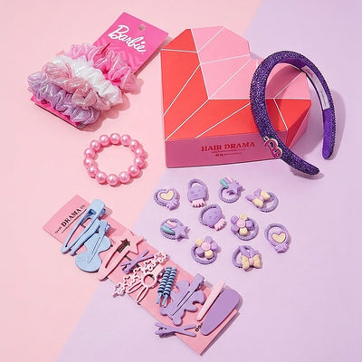 Rocktar Barbie Hair Accessory Kit - Set of 4 - Pink & Purple