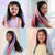 Barbie Gotta Glow! Colourful Hair Extensions - Set of 4