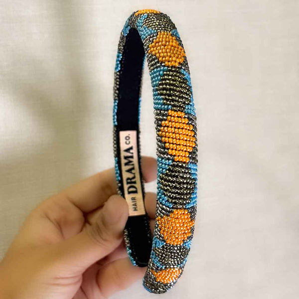 NEON BEAD WORK- HAIR BAND
