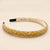 Crystal Beaded Hair Band - Beige