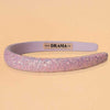 Glitter Puff Hair Band - Pink