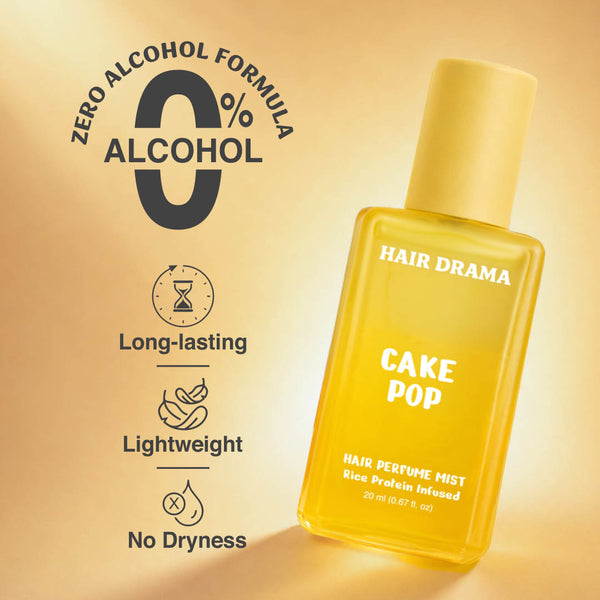Alcohol-free hair perfume mist - long-lasting , lightweight