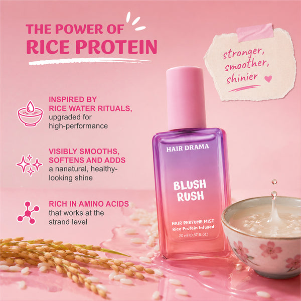 Blush Rush Gift Set – Set of 7 with Zero-alcohol Hair Perfume Mist