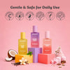 Frizz-smoothing hair perfume mist set with sweet scents and zero alcohol formula safe for daily hair care