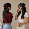 Mochi Jelly Claw Clips - Set of 2 - Red & White