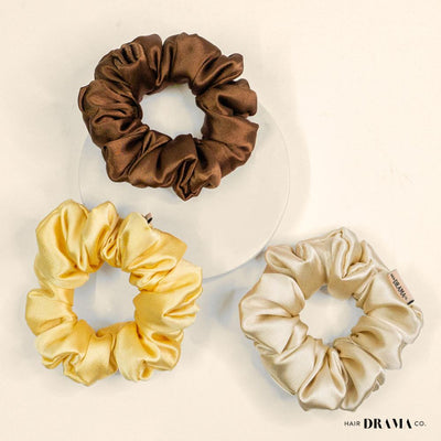 Neutral Scrunchies- II - Set of 3