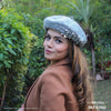 HDC X Emily In Paris Grey Beret with Pearls, Crystals & Heart Charm