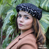 HDC X Emily In Paris Black Beret with Pearls, Crystals & Heart Charm