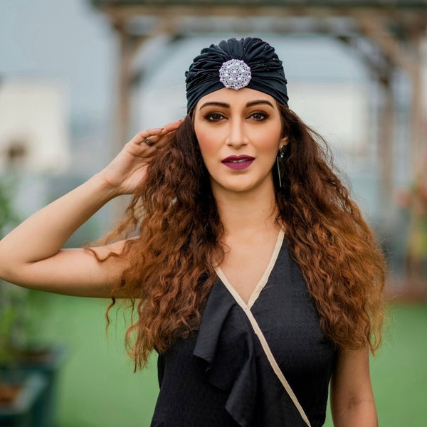 Embellished Turban - Black
